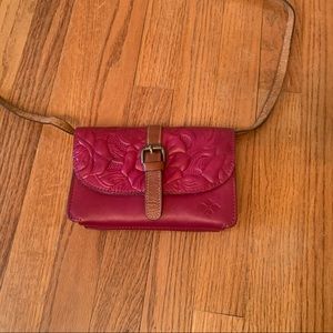 Hot Pink Patricia Nash Embossed Crossbody Bag